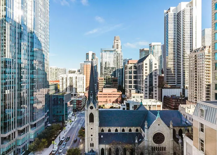 Blueground River North 2bd Chi-1114 Апартаменты *